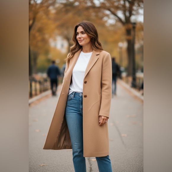 Cinzia Rocco due wool and cashmere blend coat size 12 made in Italy